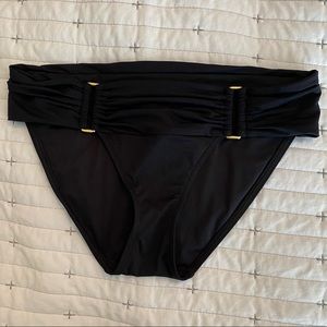 Victoria’s Secret Black Bikini Bottoms Size M EUC